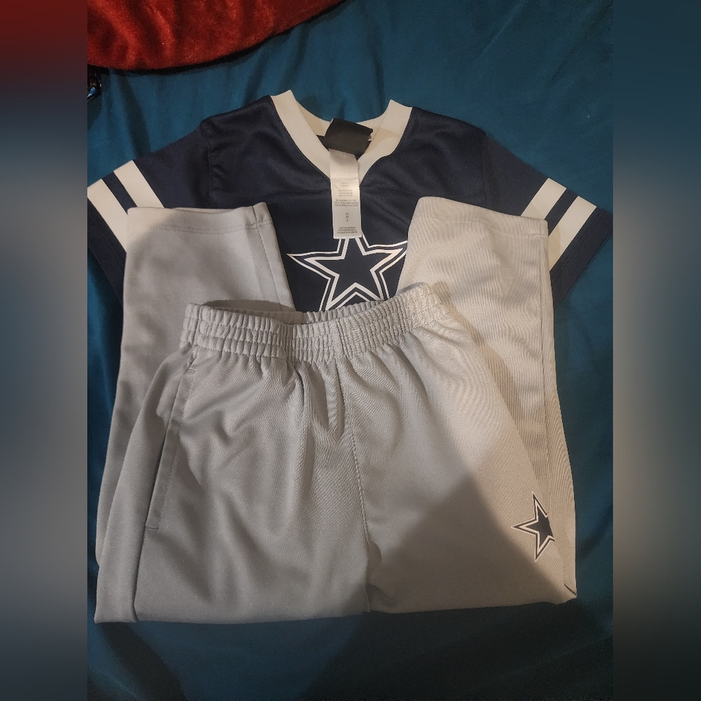 Dallas Cowboys Kids Navy and Gray Star Matching Set